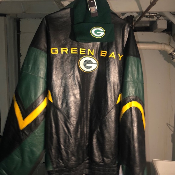 VTG 90’s Pro Player Packers Leather coat + BONUS! - Picture 5 of 5
